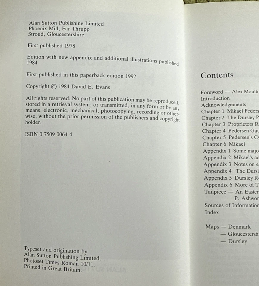 The Ingenious Mr Pedersen. Evans. 1st Edition Hardback 1978. VGC. - Image 4 of 4