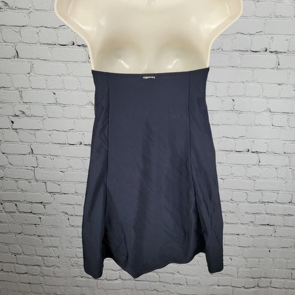 Jones New York Sport Negro Sin Tirantes Acolchado Forrado 1 Pieza Vestido de Baño Traje de Baño 14 Foto 2 de 4