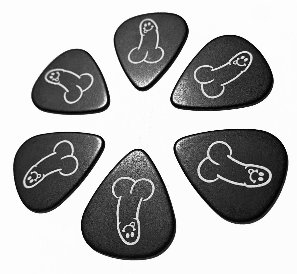 6 x Dick Pic Picks 0.95mm Celluloid Electric Acoustic Guitar