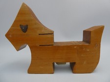 VINTAGE SHOTTS TASMANIA KING BILLY PINE WOODEN AUSTRALIAN DOG STATUE SOUVENIR