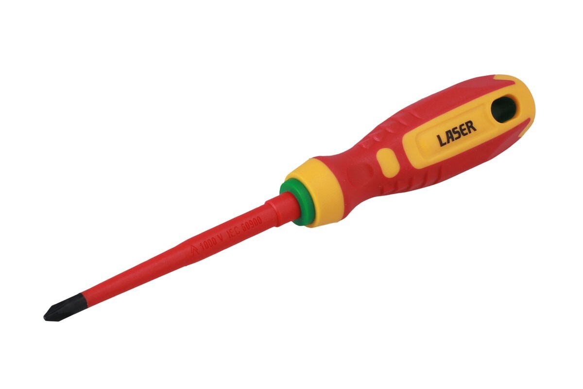 Laser 8448 VDE Insulated Screwdriver Ph2 x 100mm