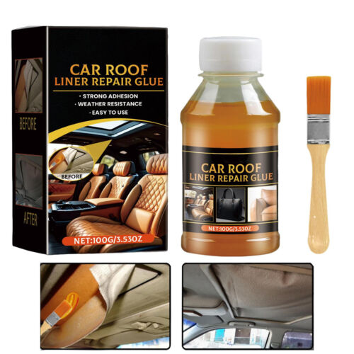 Car Roof Liner Repair Glue 100ml Heavy Headliner Adhesive Fast Dry Glue Liquid