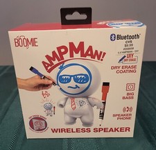 Wireless Bluetooth Speaker Portable BOOMIE AmpMan DIY Dry erase White NEW