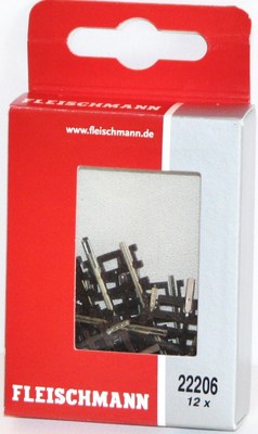 Fleischmann N 22206-S Gerades Gleis 33,6 mm (12 Stück) - NEU + OVP