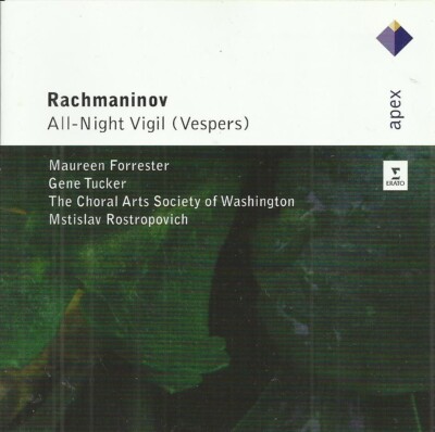 CD Rachmaninov: Ganznächtliche Vigil op. 37, Mstislav Rostropovich, Forrester ua