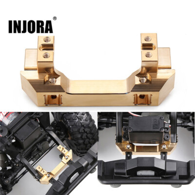INJORA Servo Mount Messing Front Stoßstange Mount Upgrade Zubehör für 1/10 TRX4