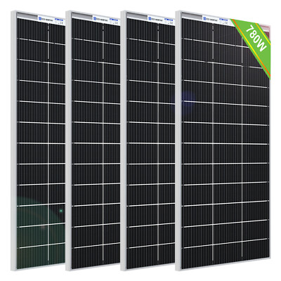 195W*4 12V Bifaziale 780W Solarpanel Glas Solarmodul Mono für solaranlage
