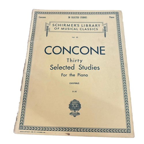 Schirmer’s Library Of Musical Classics Piano Sheet Music 30 Studies