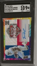 2023 LEAF METAL STATE PRIDE TYE DYE WAVE 3/4, ROSCHON JOHNSON, RC, BEARS, SGC 9