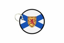 Keychain Canada Nova Scotia Printed Round Badge