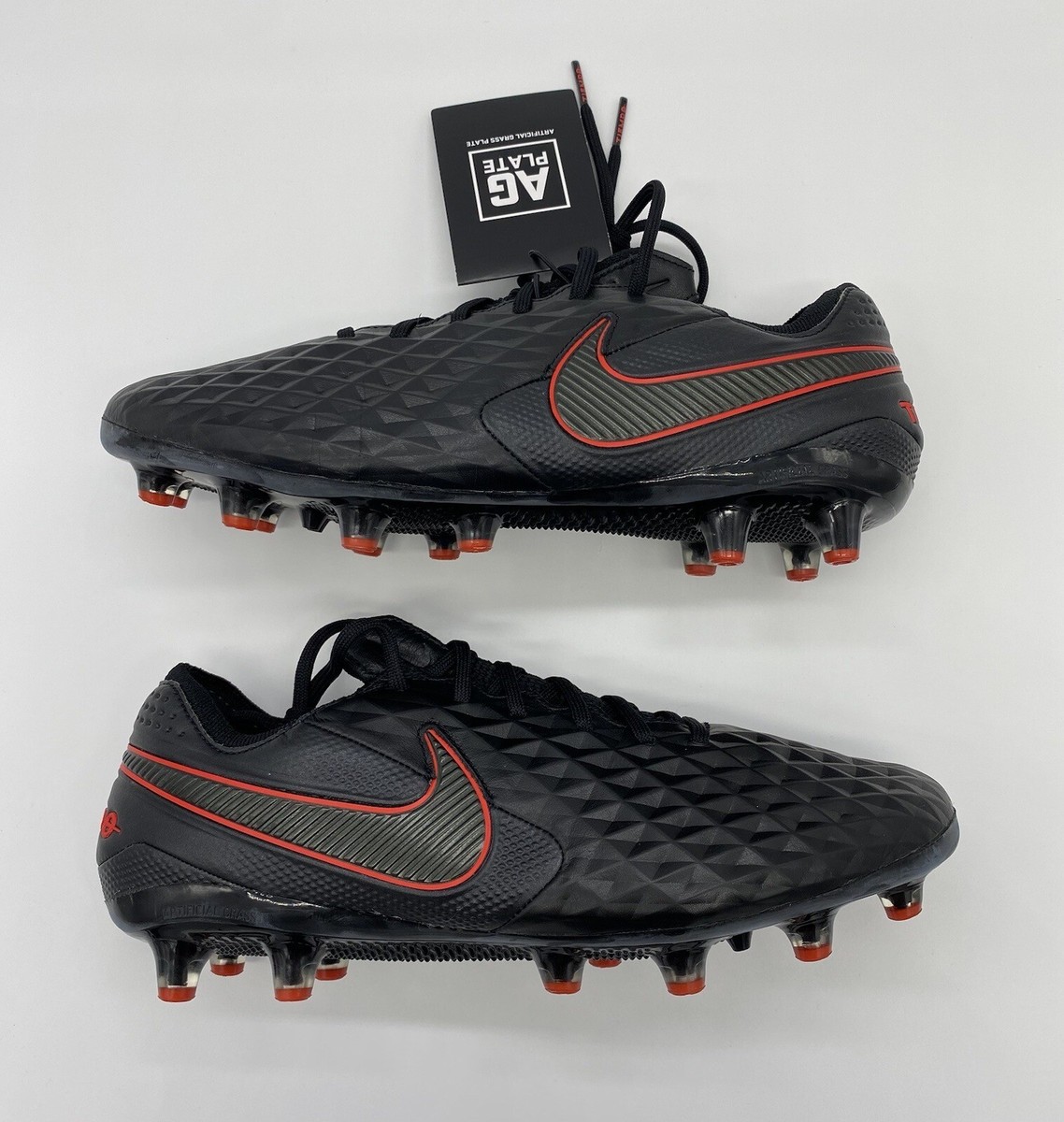 Nike Tiempo Legend 8 Elite AG Pro Size Men 7 Women 8.5 Black Red