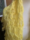 VTG 1970s Acrylic Yellow Wide-Knit Shawl! — photo 4