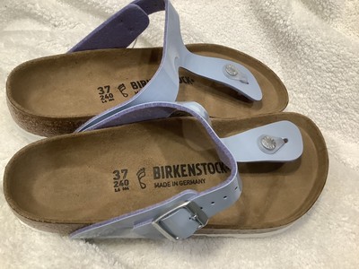 birkenstock patent dove blue
