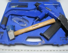 Duo-Fast Hardwood Flooring Stapler Damaged With Case 501690 Staple Gun