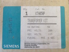 Siemens KTH050P Transformer 50VA Pri 208V Sec 115V NEW!!! in Box Free Shipping
