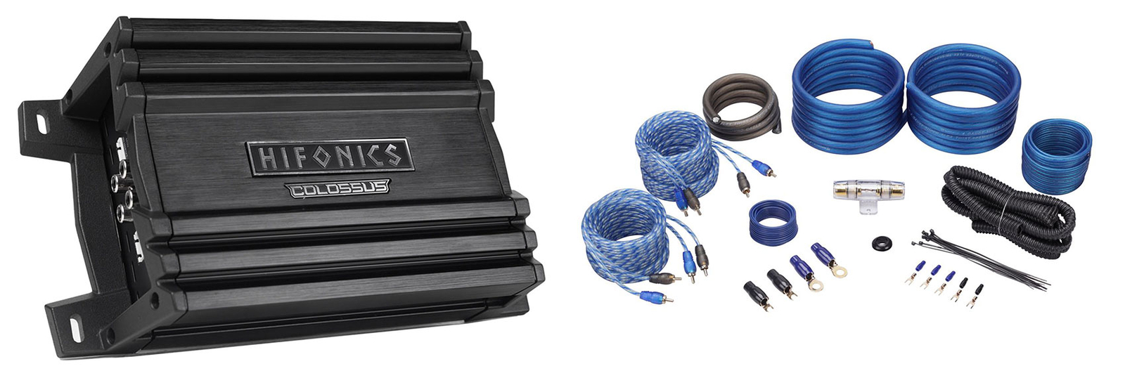 4-канальный автомобильный усилитель Hifonics HCM-4004D мощностью 400 Вт Компактный усилитель класса D Комплект проводов 24890₽