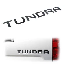 Matte Black Finish 3D 6pcs Tailgate Letter Pieces For 2014-21 Toyota Tundra