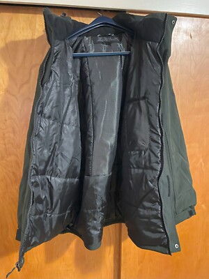 Men's Hooded Heavyweight Winter Jacket Green Size XXL New ZXBLK