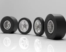 1:64 Weld “Star” Dragsters With The Wrinkled Rear Tires