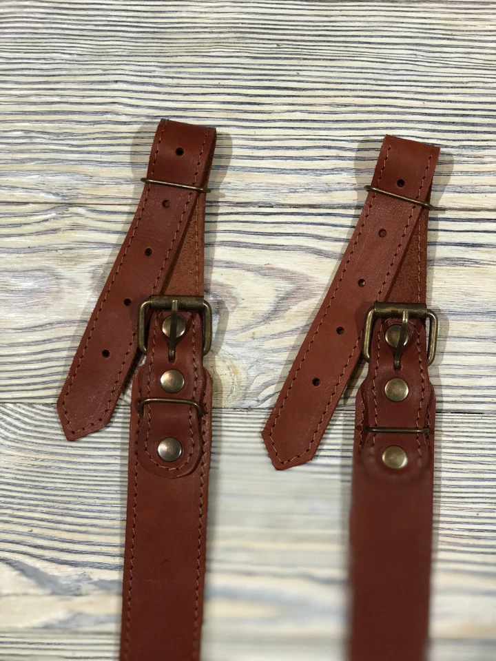 Genuine Leather Hunting Shotgun Rifle Sling Strap - Suede Padded - Image 3 of 3