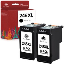 2 Pack PG-245XL Black Ink Cartridge replacement for Canon MG2920 MG2922 MG2924