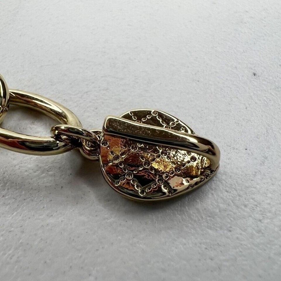 Gold Tone Leaf Hook Chain Link Belt Size XS Small S eBay