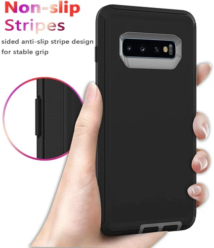 Funda protectora a prueba de golpes con clip para cinturón para Samsung Galaxy S10/S10 Plus/S10e - Imagen 3 de 15