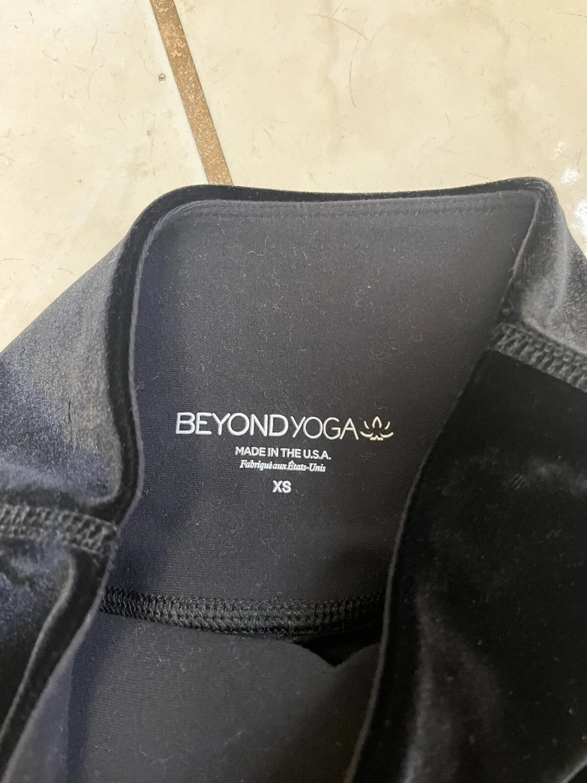 beyond-yoga high rise velvet fitness leggings