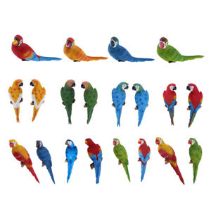 Papagei Harz Ara Vogel Dekofigur Deko Gartendeko Gartenfigur für Innen und Außen