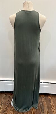 Ella Moss Maxi Dress is Green with Shoulder Tie Detail Size XS | eBay