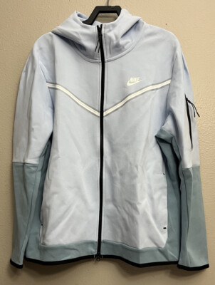 Nike Sportswear Tech Fleece Full Zip Hoodie Celestine Blue Mens