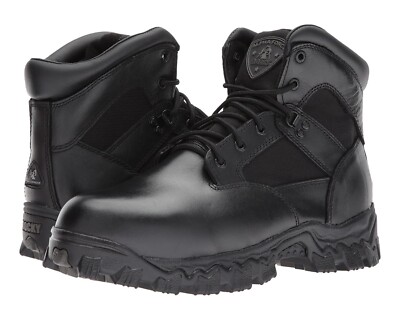 Rocky Z87127 Mens Black 6'' AlphaForce Waterproof Duty Boots Size US 8 EU 41