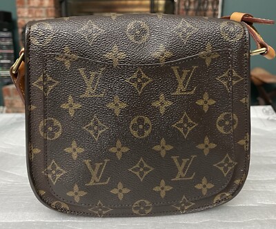 Louis Vuitton LV Monogram Crossbody Saint Cloud MM Canvas Handbag