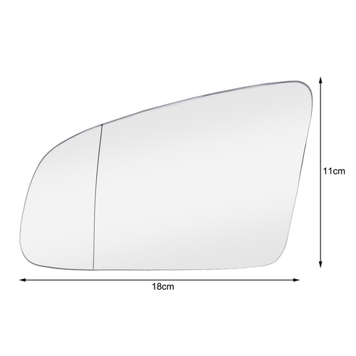 Cristal Espejo Izquierdo PARA AUDI A6 4F 05-08 A4 B6 B7 2000-2004 A3 8P 2003-2008 Cristal - Imagen 2 de 8