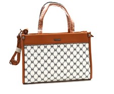 Damenhandtasche Schultertasche Braun oder Weiss Y1266