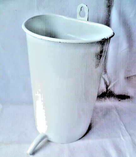 Emaille Behälter Becher Krug h 18 cm - Bild 1 von 4