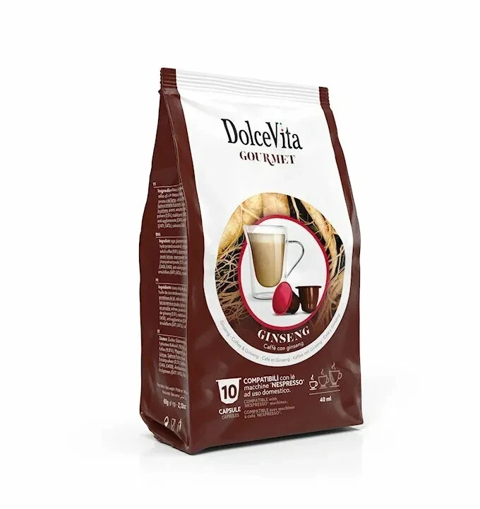 300 Capsule GINSENG DOLCE VITA compatibili 100% NESPRESSO