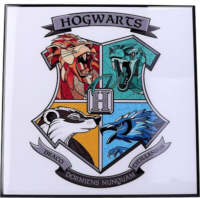 Harry Potter Hogwarts Hängewand Kunstdekoration 32cm Wandplakette Schlafzimmer Kunst