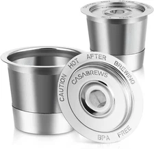 2 Pack K Cup Reusable Coffee Pods for Keurig: Stainless Steel Refillable K Cup -