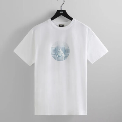 Kith Doubtless Peaks Tee White T-Shirt Size XL Mountains Graphics Print Logo