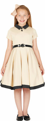 Schönes Kinder 'Lucy' Vintage Clarity 50er Jahre Party Mädchen Abschlussballkleid