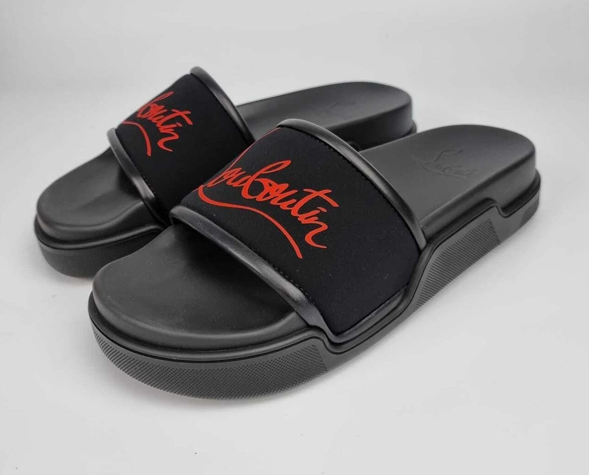 Louboutin pool slides clearance
