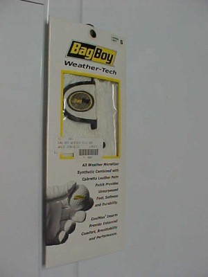 BAG BOY Weather-Tech White Synthetic Ladies Left Hand Glove Size Small New 
