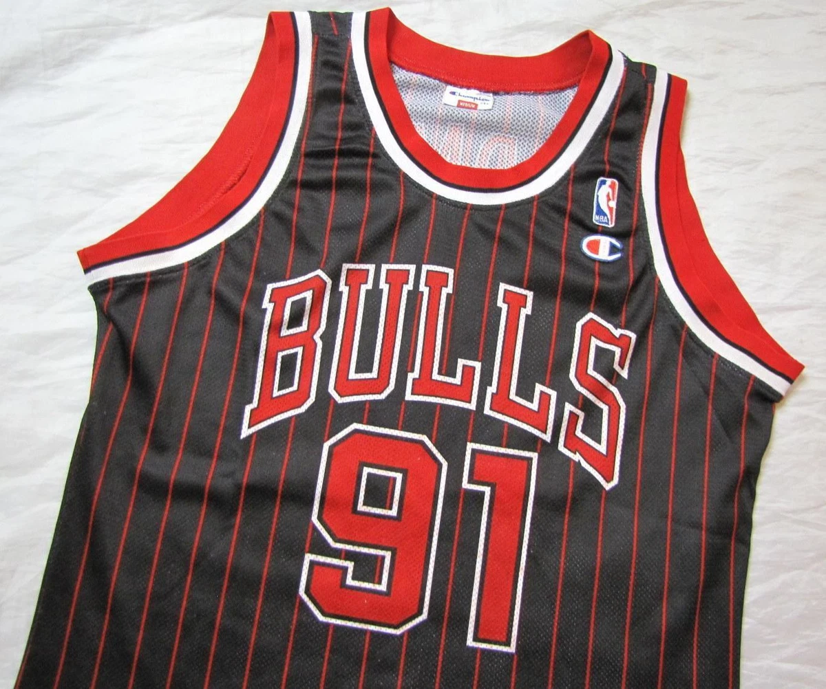 T-shirt Mitchell & Ness Chicago Bulls # 91 Dennis Rodman Name