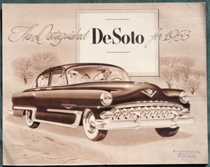 The Distinguished DeSoto for 1953 orig Chrysler Advertising Brochure