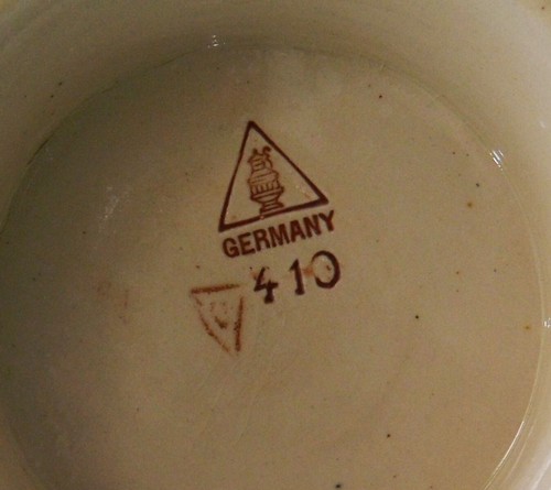PAIR Antique (late 19th century) GERZ Lidded Beer Steins #410 "Carousers" - Picture 2 of 8