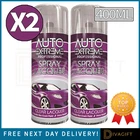 2 x CLEAR LACQUER SPRAY PAINT 400ML AEROSOL FAST-DRY HIGH-GLOSS COATING FOR CAR