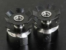 2 QTY Campagnolo Campy Star Nuts for 1-1/8" O.D. Threadless Forks NEW