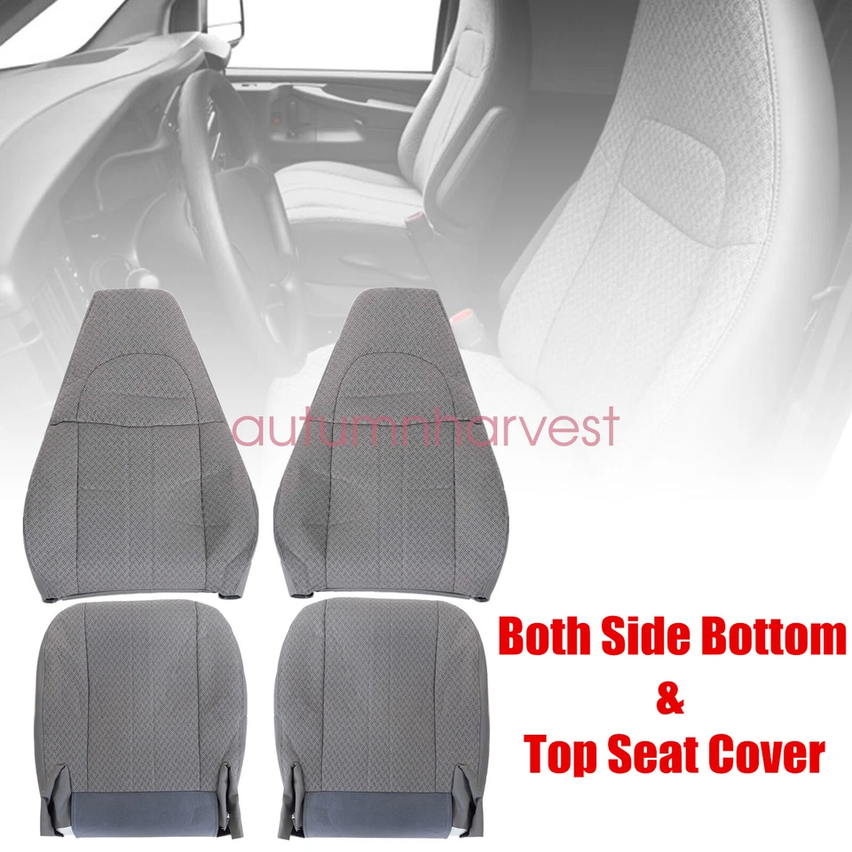 Тканевый чехол на сиденье водителя и пассажира для Chevy Express 1500 2500 2003-2014 годов выпуска - Изображение 3 из 4