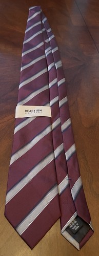 Kenneth Cole Reaction 100% Polyester Men’s Neck Tie Made In China - Picture 3 of 10